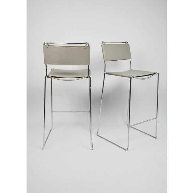 Set of Stools attributed to G. Belotti for Alias, Italy, 1970s , in Good conditions. Designed 1970 to 1979 This piece is...