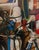 This oil on panel artwork captures the intimate chaos of a husband's bathroom drawer, filled with an array of everyday...