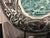 French Antique French Faience Black & White Transfereware Plate With Green Pastoral Landscape For Sale - Image 3 of 7