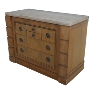 Drexel Modern Design Chest or Dresser W. Stone Top