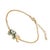 Early 21st Century Wishful Elephant & Evil Eye Green Enamel Gold Chain Bracelet For Sale - Image 5 of 7