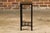 Metal Louis Vuitton Leather Top Small Side Table with Custom Metal Base and Stretchers For Sale - Image 7 of 12