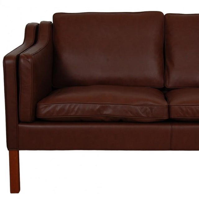Animal Skin Model 2213 3-Seater Sofa in Bison Leather For Sale - Image 7 of 17
