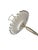 Vintage Fenton Milk Glass Tidbit Server With Silver Crest Rim and Metal Handle For Sale In Birmingham - Image 6 of 12
