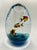 Traditional Coline Murano Art Glass Aquarium Egg 7’’ Large Signed For Sale - Image 3 of 5