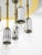 Postmodern Ceiling Lamp in Brass and Chrome from H. Schmidt Leuchtenfabrik, 1980s For Sale - Image 11 of 14