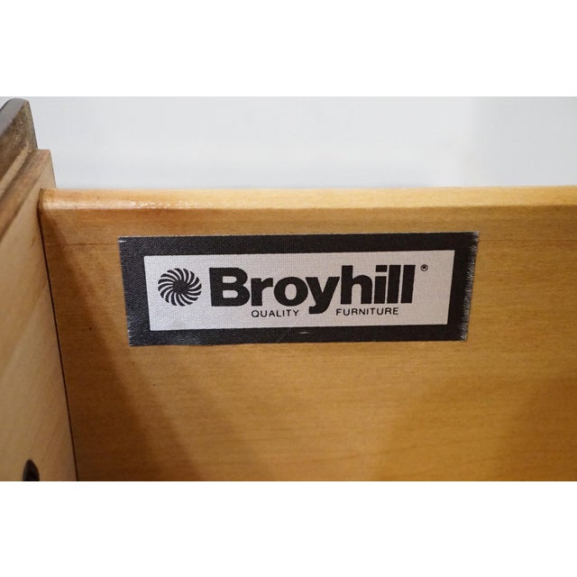 Broyhill Furniture Cherry Early American Traditional Style 67" Triple Door Dresser 735-6597-32 For Sale - Image 10 of 15