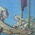 American Large Antique Wall Mirror With Maxfield Parrish Print Insert “Cleopatra" C1920 For Sale - Image 3 of 9