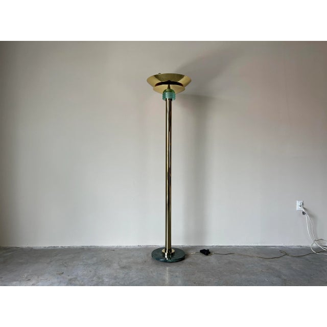 1980's Postmodern Casablanca Torchiere Floor Lamp For Sale - Image 12 of 12