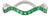 Zambian Emerald Stackable Wave Band Size 5 in 14k Solid Gold For Sale