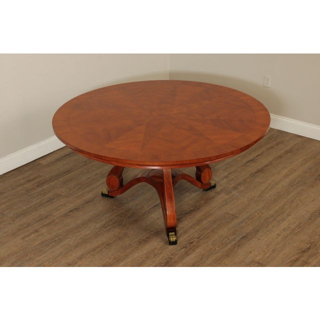 High Quality American Made 60 Inch Round Mahogany Dining Table Designed By Chad Womack For The John Widdicomb Company....