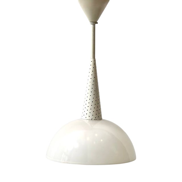 Pendant Lamp by Mathieu Matégot for Holophane, 1950s For Sale