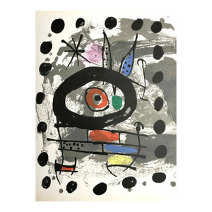 1967 Joan Miro Original Lithograph Oiseau Solaire