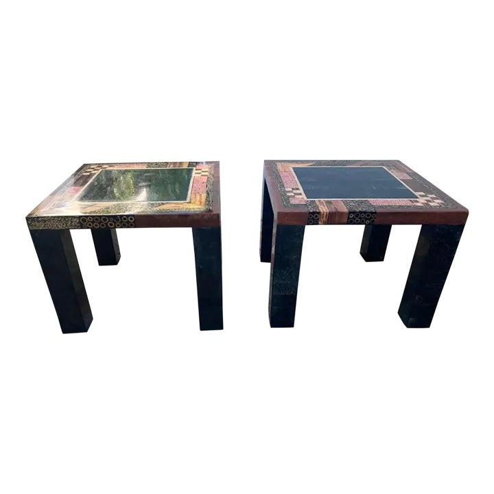 Vintage Collage Side Tables by Marquis Collection of Beverly Hills ...