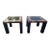 Vintage Collage Side Tables by Marquis Collection of Beverly Hills - Set of 2 For Sale