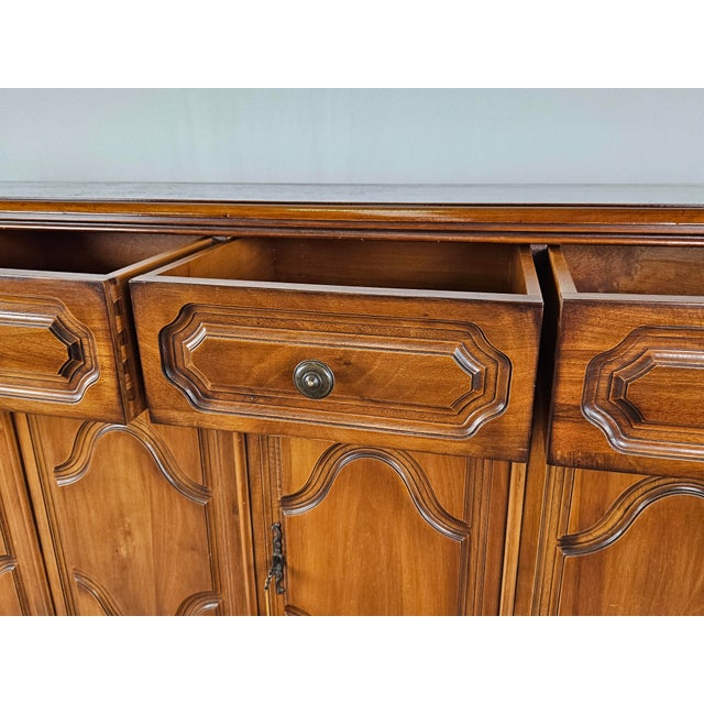 Large Wooden Sideboard with Six Doors and Six Drawers, 1960s For Sale - Image 11 of 18