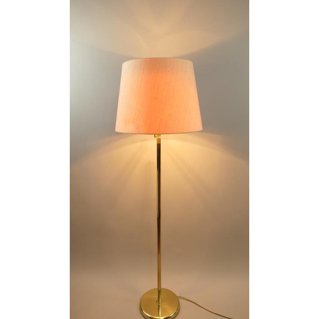 Gold Vintage Brass Floor Lamp with Swivel Arm, Germany, 1970s For Sale - Image 8 of 18