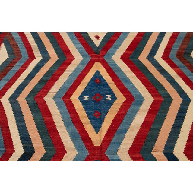 21st Century Modern Kilim Rug 6 '1'' X 9' 2''. For Sale - Image 10 of 12