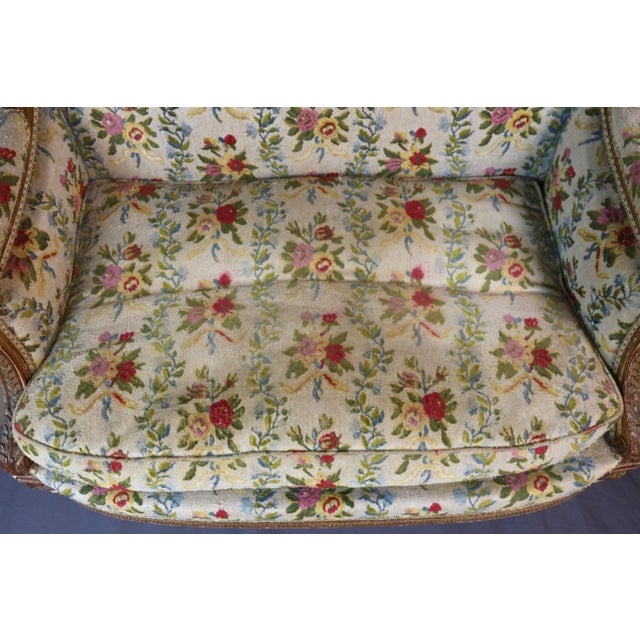 Large Louis XVI Armchair or Marquise in Giltwood For Sale - Image 11 of 13