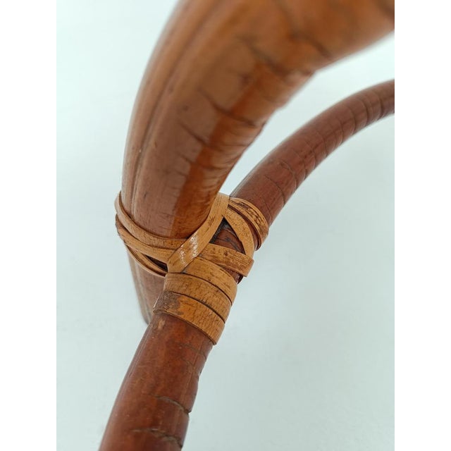 Mid-Century Bamboo Cane & Rattan Coat Rack Stand, Italy, 1950s For Sale - Image 17 of 18