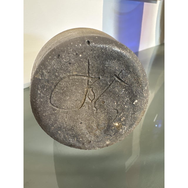 Enameled Stoneware Vase by Justin Dutel from Atelier De La Borne, 1960s For Sale - Image 3 of 3