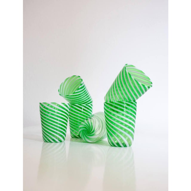 Mojito Crystal Glasses by Mariana Iskra for Angelo Ballarin, Set of 6 For Sale - Image 10 of 13