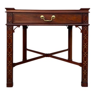 Baker Furniture Chinese Chippendale Lamp Table For Sale