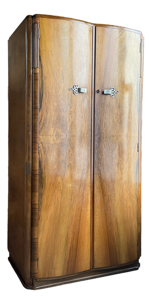 Art Deco English Wardrobe, 1890s