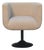 Cream Bouclé Swivel Accent Chair For Sale