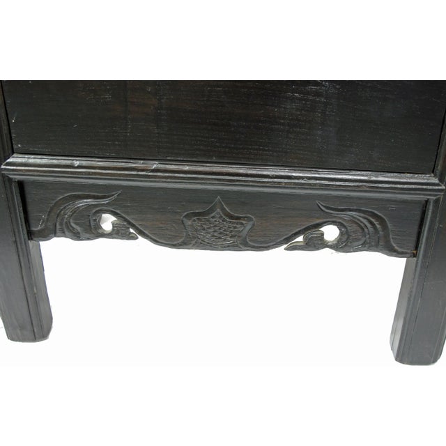 Early 20th Century Dark Brown Antique Coffer Table with Two Drawers For Sale - Image 9 of 10