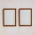 A 1940s French wall mirror framed in warm, patinated wood. The rectangular silhouette is understated yet thoughtfully...