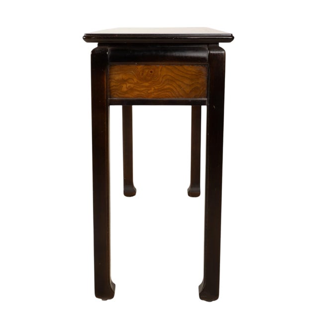 Vintage Lane Asian Ming Style Chinoiserie Sofa Console Table W/ Brass Hardware For Sale In Tampa - Image 6 of 14