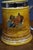Mid 20th Century Antique-Style Yellow Ceramic Tankard With Illustrated Drinking Verse and Silver-Tone Handle For Sale - Image 5 of 13