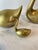 Set of 3 Vintage Brass Swan Figurines — Hollywood Regency / Mid-Century Decor For Sale In Seattle - Image 6 of 9