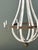 Farmhouse Vintage Rustic Wood and Metal Chandelier For Sale - Image 3 of 12