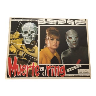 Mid Century Mexican Movie Poster Lobby Card For Sale
