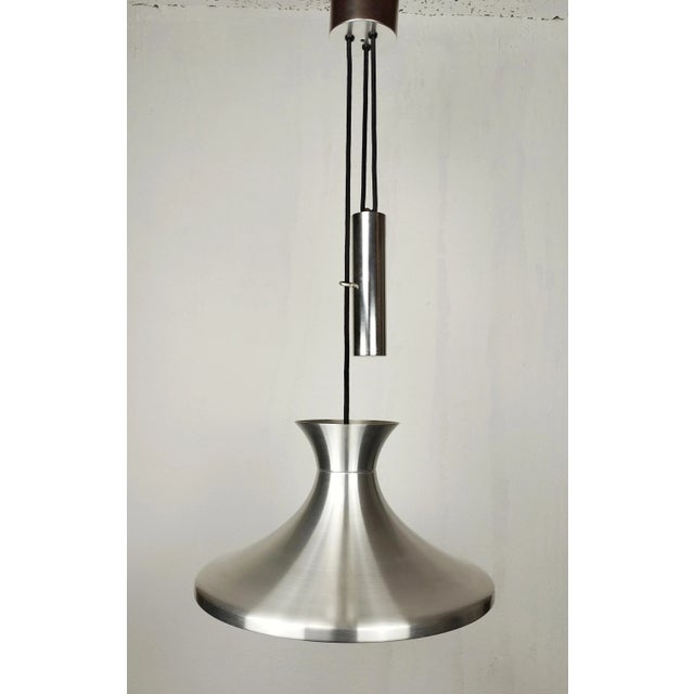 German Mid-Century Modern Rise and Fall Pendant Lamp from Erco, 1960s For Sale - Image 10 of 10