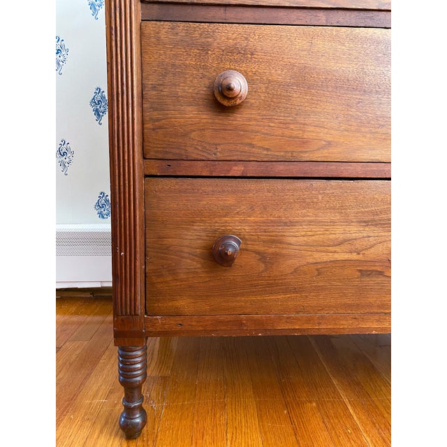 Antique Early 1800s Southern Neoclassical Walnut Chests of Drawers, Likely From Central Virginia For Sale In Richmond - Image 6 of 15