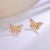 Nina Zhou Butterfly Pink Sapphire Diamond Earrings in 14k Gold - a Pair For Sale In Los Angeles - Image 6 of 6