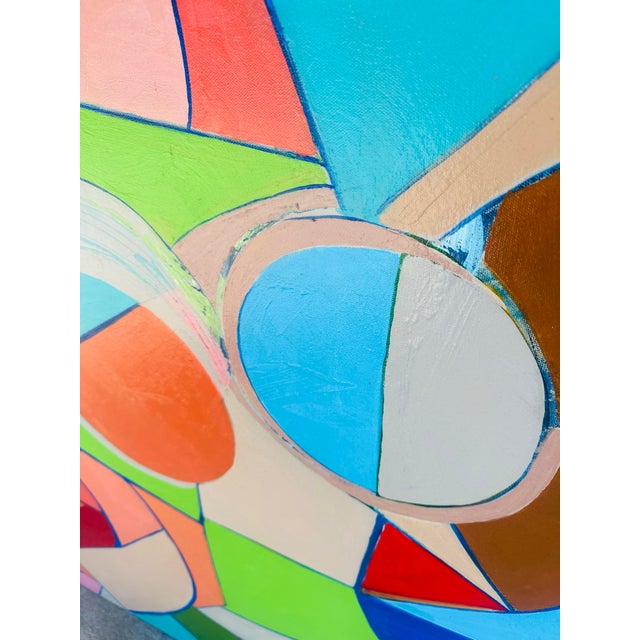 Huge Abstract Painting on Canvas For Sale In Charleston - Image 6 of 7