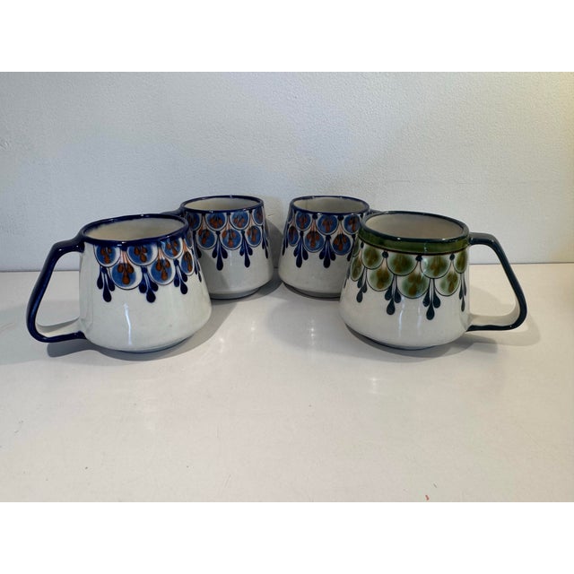 Mid 20th Century Vintage Ken Edwards Guate Mayan Stoneware Mugs - Set of 4 For Sale - Image 5 of 6