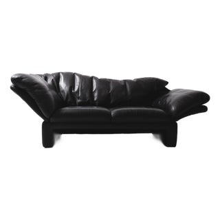 Mid-Century Leather Sofa from Bruhl & Sippold, Germany, 1990s For Sale