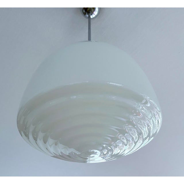 Bauhaus Glass Pendant Light, 1930s For Sale - Image 12 of 15