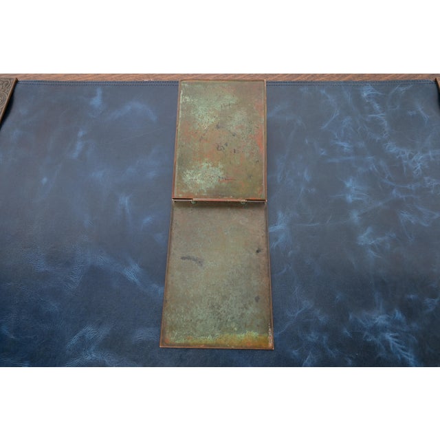 Metal Tiffany Studios New York Zodiac Bronze Notepad Holder For Sale - Image 7 of 12
