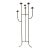 Vintage Six-Light Iron Floor Candelabra For Sale