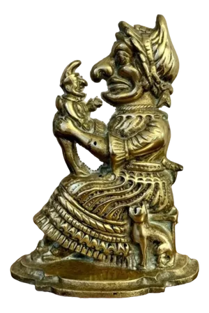 Antique Brass Doorstop, 1900s