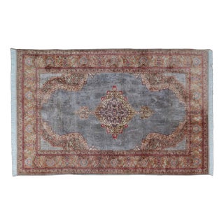 Turkish Silk Kayseri Rug For Sale