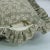 Fabdivine Elegant Block Printed Frill Cushion Cover Green 24x24 Inch Thick Linen- Ola Vrishti For Sale - Image 4 of 5