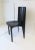 Italian Designer Postmodern Black Lacquer Wood and Leather Side Chair For Sale In New York - Image 6 of 13