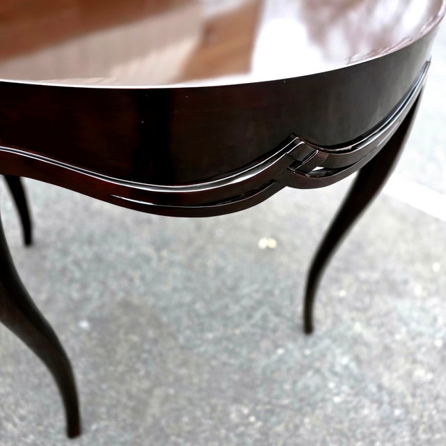 Contemporary Christopher Guy Mahogany Side Table For Sale - Image 3 of 8